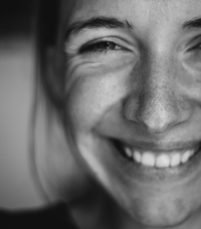 Bright confident smile after dental treatment